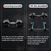 ALTLER Adjustable Dumbbell, 2PCS 22lb Dumbbell Set with Tray for