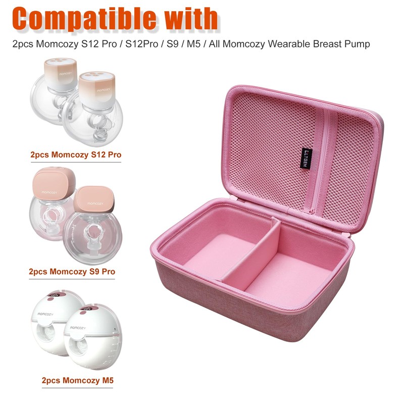 LTGEM - Funda rígida compatible con 2 piezas Momcozy S12