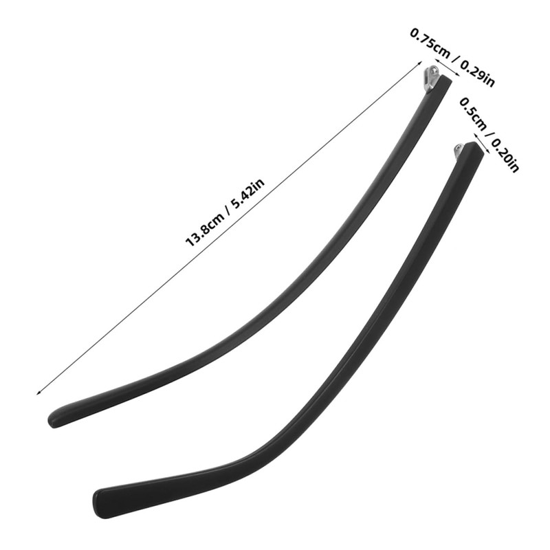 Operitacx 2 Pairs Eyeglass Replacement Temple Arms Durable Repair Kit