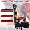 FelixKing PU Gaming Chair Racing Ergonomic Design W/ Footrest USB