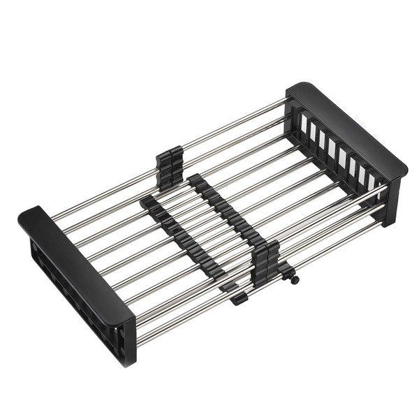 TUTEW Dish Drying Rack, Stainless Steel Dish Drainer with Adjustable