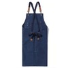Woodworking Apron Thicken Canvas Waterproof Work Apron for Gardening Coffee