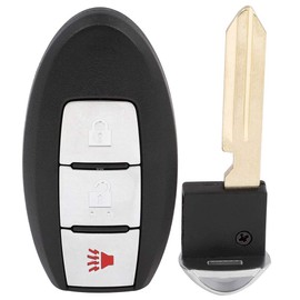 cciyu X 1 Remote UNCUT ignition key fob 3 Buttons Keyless Entry Remote Fob 433 MHZ 4A chips 14 15 16 17 18 19 for Nissan Rogue Rogue Sport with FCC/OE KR55180144106 KR5S180144106 285E3-4CB1A