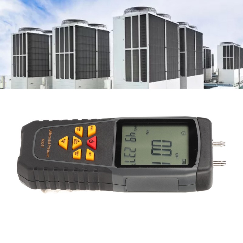 Differential Pressure Tester Meter Digital Sensor Gauge Smart Handheld for
