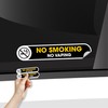 No Smoking No Vaping Stickers for Vehicles | 2 Small