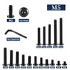 M5 x 40mm 20Pcs Flat Head Hex Socket Cap Screws