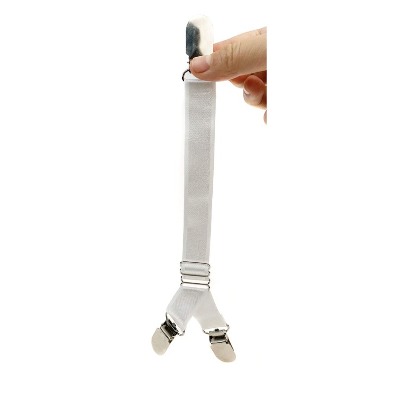 1 Pair of Adjustable Elastic Bottom Clip Y-Style Suspenders, with