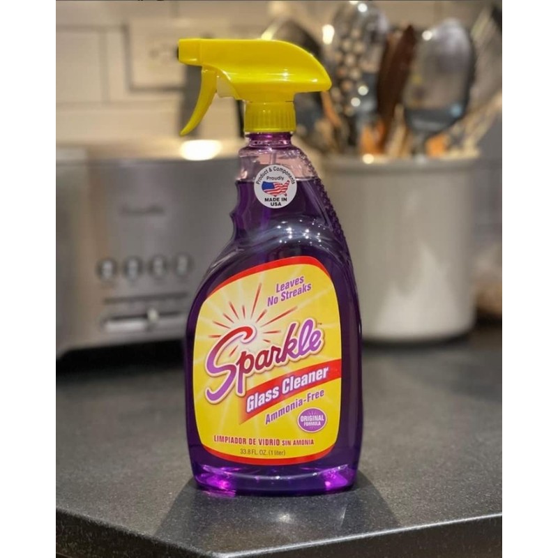 Sparkle Glass Cleaner, Ammonia-free, 33.8 oz. (Pack of 1)