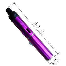 Torch Lighter,Handheld Multifunctional All-in-One Tube Built-in Detachable Windproof Lighter,Outdoor,Indoor,Camping,Candle,Birthday,Purple(2PCS)