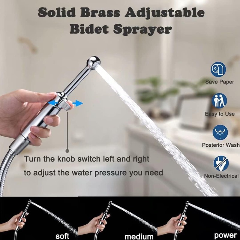 SonTiy Handheld Bidet Sprayer for Toilet, Cloth Diaper Sprayer Set