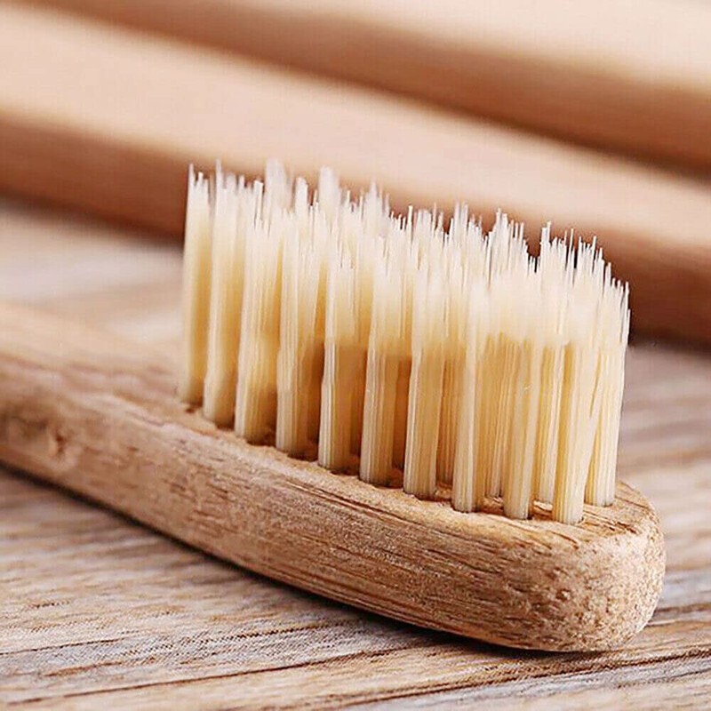 TEAMWILL 20pack Bamboo Toothbrush 100% Natural Organic Medium BPA Free