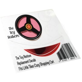 The Toy Restore Replacement Sticker Fits Little Tikes Cozy Coupe Shopping Cart Pink