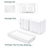 D'vine Dev Herb Garden Planter Set with Saucer, White, 76-Q-A-1