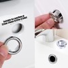 4-Pack Sink Circular Overflow Hollow Ring,Overflow Drain Cover,Kitchen Bathroom Sink