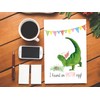 Spercy Funny Dinosaur Easter Card, Adorable T Rex Easter Card,
