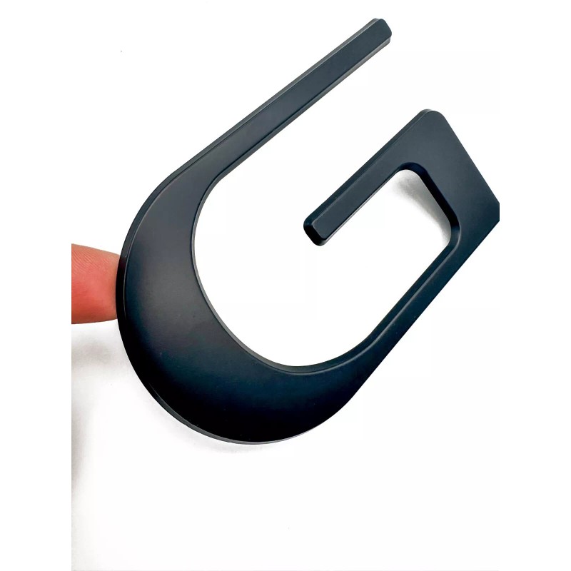 TD 3D BLACK ABS Plastic RAISED TAILGATE LETTERS FOR RIDGELINE