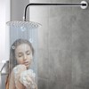HarJue Shower Arm with Flange and Teflon Tape, Wall Mounted