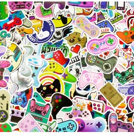 100 Pcs Video Game Water Bottle Stickers for Boys, Gaming Gamer Stickers