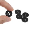 HARFINGTON 50pcs 24L Sewing Buttons 5/8"(15mm) Resin Round Flat 4-Hole