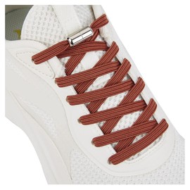 No Tie Shoelaces for Adults and Kids, Elastic Shoe Laces for Sneaker Brown