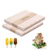 zoerbufan Pack of 100 Wooden Sticks, Ice Sticks Wood, Make
