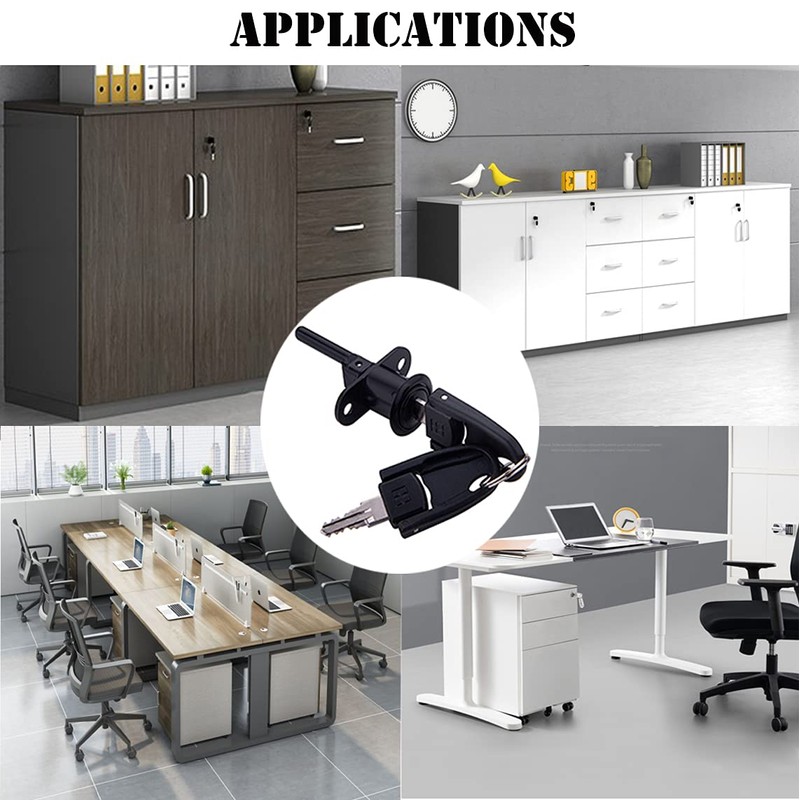 XIEHE 288 Drawer Locks with Keys, Zinc Alloy Office Furniture