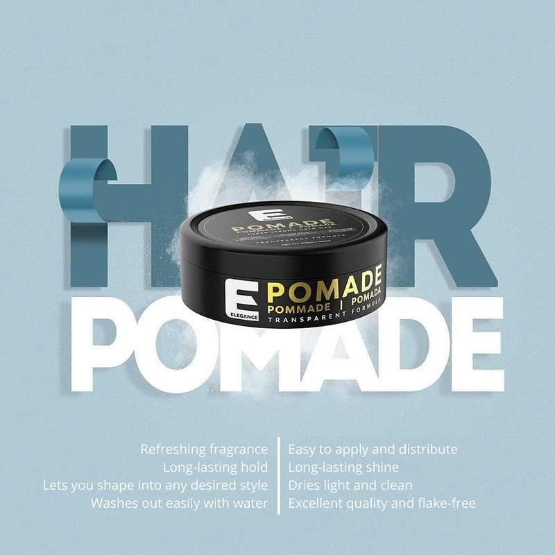 Elegance Hair Pomade, 4.73 Oz, Super Strong Hold Wax, Long-Lasting