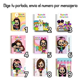 Agenda Directiva 25-26 Directora Pasta Dura Mod. Arcoiris #2