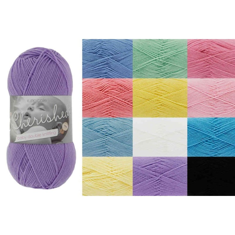 King Cole 1043314 Cherished DK Baby Blue Yarn - 250M,