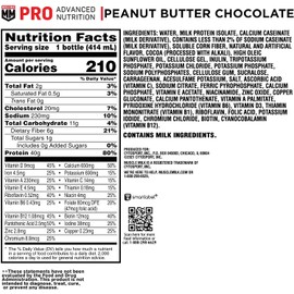 Muscle Milk Pro Series Protein Shake, Chocolate Peanut Butter, 40g Protein, 14 Fl Oz (Pack of 12)