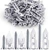 LEIFIDE 490 Pcs Self Drilling Drywall Anchors Screws, 4 Sizes