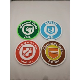 New 3D Printed Call Of Duty Black Ops 3 Zombie Perk Coasters - 4 Pack -