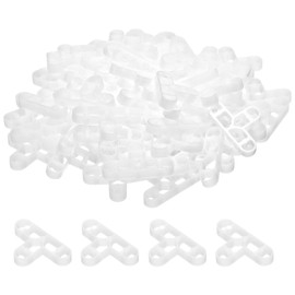 HARFINGTON 200pcs Tile Spacers 10mm Hard Plastic t Type Tiles Leveler Spacer Installation Ceramic Spacing Clips for Wall Floor