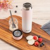 ColourDesign Stainless Steel Vacuum Flask, 450 ml, Pink