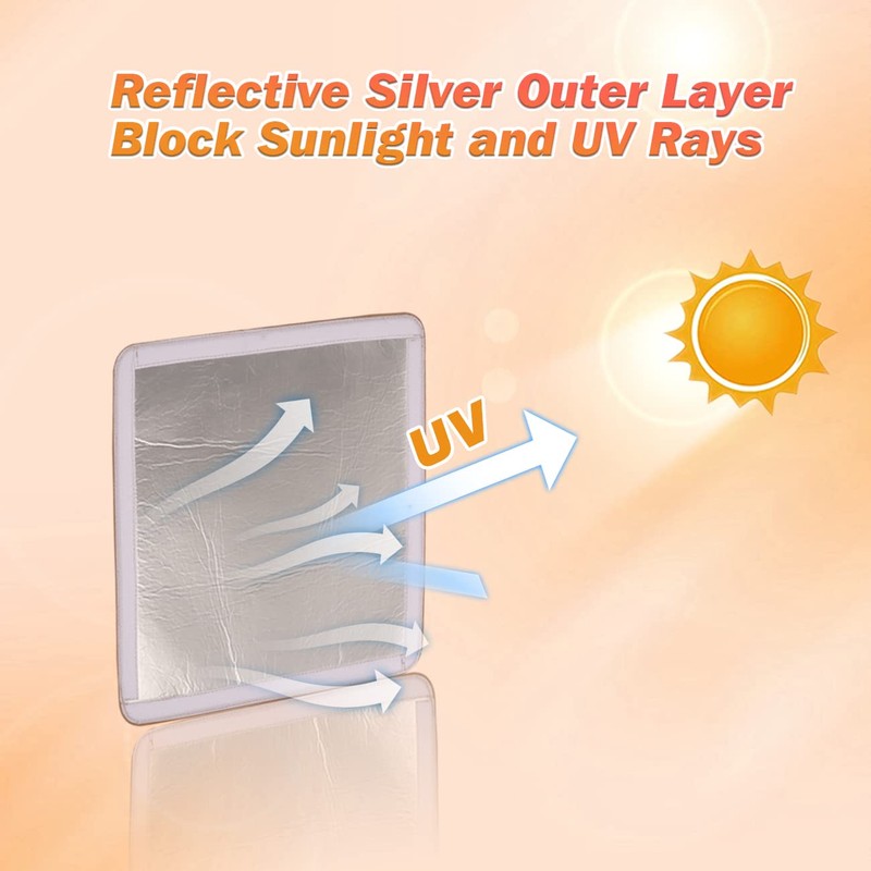 RV Roof Vent Skylight Insulator Window Cover, Sun Blackout Fabric