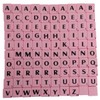 Trimming Shop Light Pink Plastic Tiles with Black Letters &