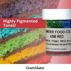 Chefmaster Green Dry Powder Candy Color | Vibrant Shades | Chocolate, Macarons, Fondant | Decorating | Professional-Grade Dye | Easy-to-Use | Manufactured in USA | 3 grams