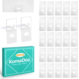 KornaDoz 60 Pcs (30 Sets) Vertical Blind Repair Tabs, Clear Adhesive Vertical Blind Clips, Complete Blinds Repair Kit for Broken Replacement Slats & Panels