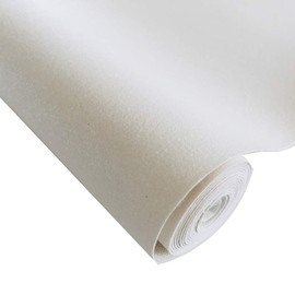 Sov Sparkly Superfine Glitter Leather Sheets Shiny Faux Fabric Canvas Perfect for Craft DIY Handmade Projects Patchwork Bow Craft Key Chain 8" x 53" (21 cm x 135 cm) 1 roll (White)