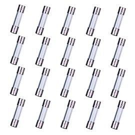 HUAREW F6.3AL250V 20 Pcs 5x20mm Fast-Blow Glass Fuse 6.3A 250V 0.2x0.78 inch time delay Fuse(Pack of 20 Pcs)