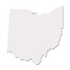 Ohio Buckeye State Pride Decal Sticker - White 5" Vinyl