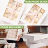 Rarapop 25 Pack Large Cookie Boxes with Window, 16x11x2.5 Inches