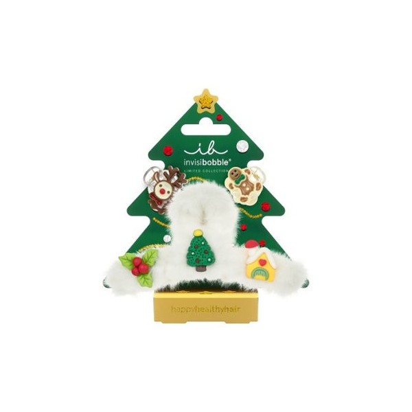 Invisibobble Clipstar Après-Ski Festive Fluff 3pcs