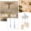 VGOL 2PCS Light Pull Cord Water Drop Pendant Light Switch