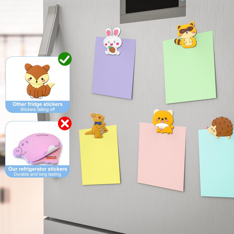 DAWRIS Pack of 25 Magnets Children's Animals Fridge Toddler Magnets