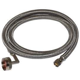 Eastman 41042 Stainless Steel Dishwasher Connector 3/8-Inch COMP x 3/4-Inch FHT, 5 Ft Length, Silver