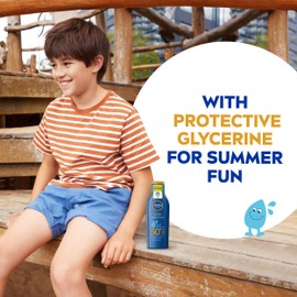 NIVEA Sun Kids Protect & Care SPF 50+ Lotion (200ml), Moisturising Sun Cream Protects Delicate Skin Against Sunburn and Long-Term UV Damage, Fast-Absorbing Sun Lotion