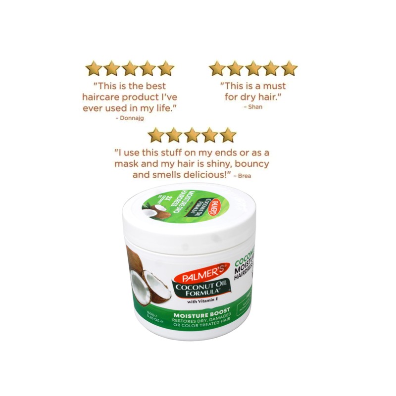 Palmer's Coconut Oil Moisture Gro Hairdress Jar 5.25 Ounce (155ml)