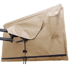Bozzcovers Outdoor TV Cover 80-85 inch - with Zipper, Weatherproof, Waterproof 360 Degrees Protection, Soft Non Scratch Interior - Beige