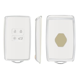 OFFCURVE Car Key Case - Compatible with Renault Clio, Espace, Megane, Talisman, Duster, Kadjar, Captur, Zoe, Koleos, Scenic